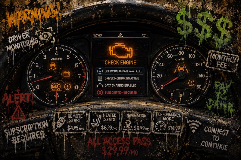 The Modern Car Is Quietly Becoming A Subscription Surveillance Device